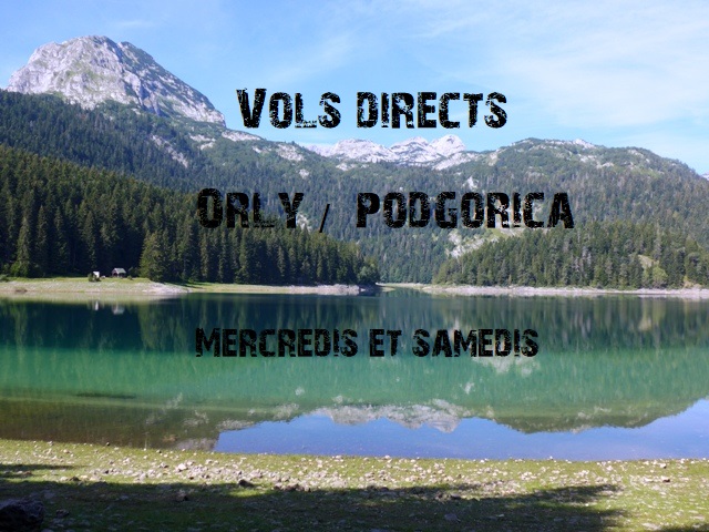 Vols directs Paris Montenegro